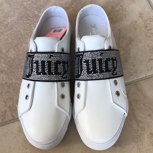 Juicy couture  white black Charliez stone sneakers